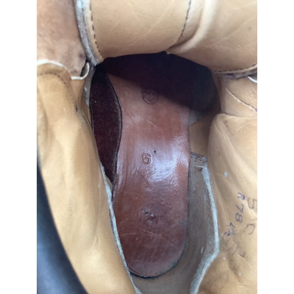 Vintage Vasque Mens Brown Leather Mountaineering Boots Hike Climb US Size 5 - Picture 11 of 12